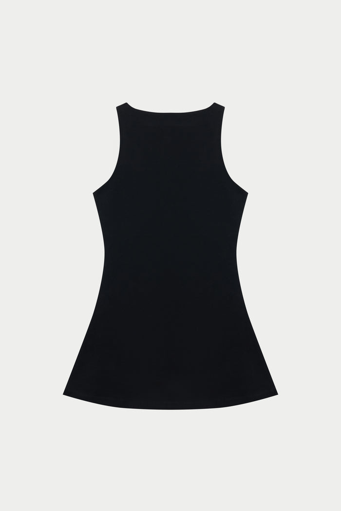 SOFT TOUCH SKORT DRESS - BLACK