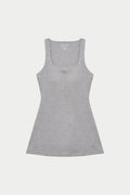 SOFT TOUCH SKORT DRESS - GREY MARL
