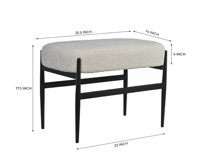 SoftSquare Stool Ottoman Poufee - Stools - Furniselan - White