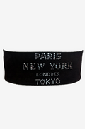 Sonia Rykiel Brown Wide Waist Belt With Crystals and Double Buckles