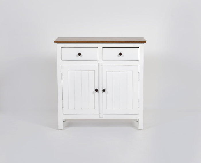 Spain Wooden Two door Sideboard Cabinet Furniselan - Frosty White