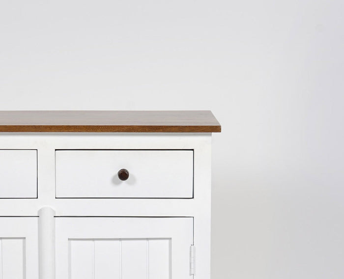 Spain Wooden Two door Sideboard Cabinet Furniselan - Frosty White