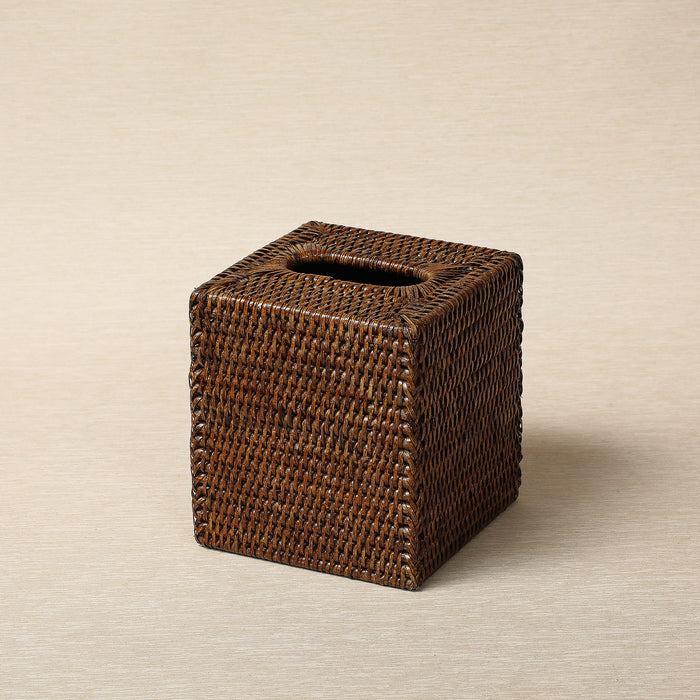 Square Rattan Tissue Box Cover