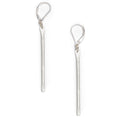 Stem Long Skinny Bar Earrings in gold or silver