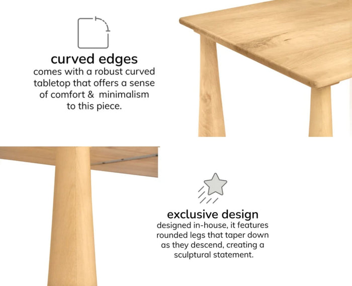Stockholm Minimal Coffee Table Furniselan Natural Finish