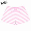 Stripe Patch Youth Light Pink Shorts
