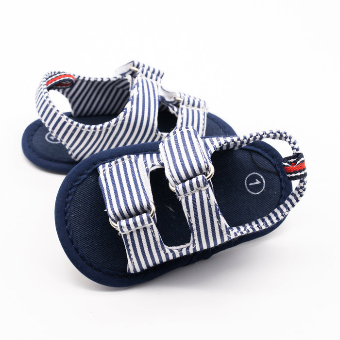 Striped Soft Sole Baby Sandals 0-12 Months | Cute Shoes For Toddlers