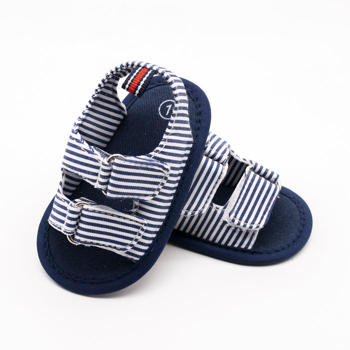 Striped Soft Sole Baby Sandals 0-12 Months | Cute Shoes For Toddlers