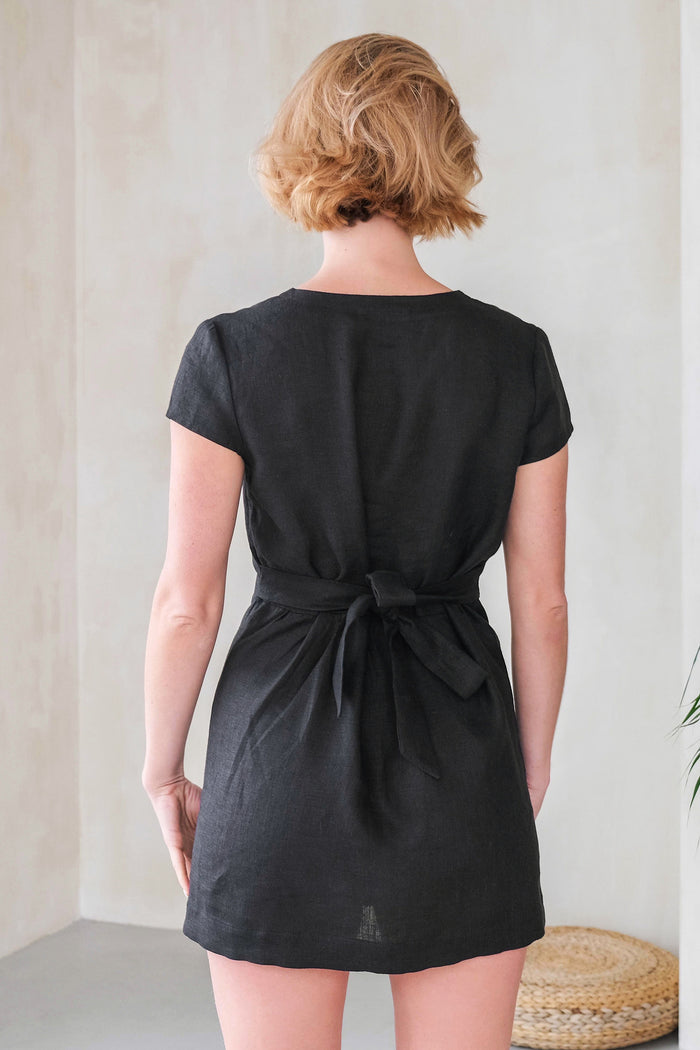 Summer Linen Dress AIRA - IN STOCK