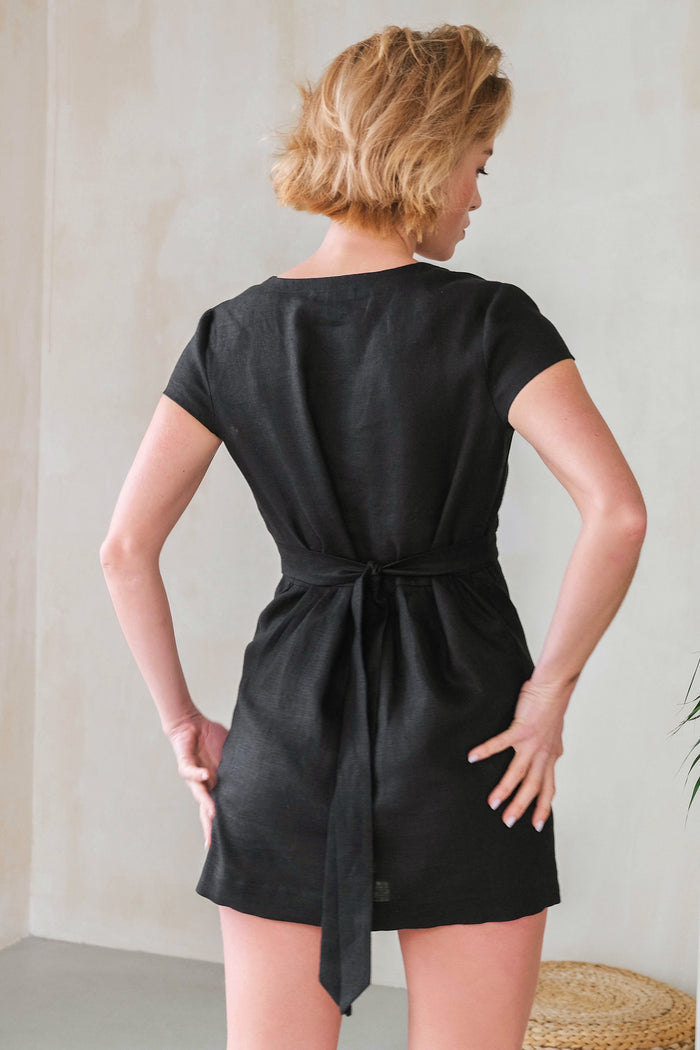 Summer Linen Dress AIRA - IN STOCK