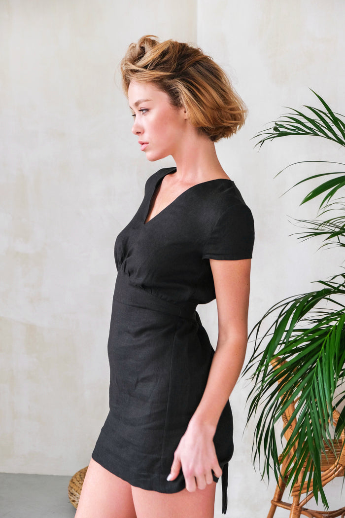 Summer Linen Dress AIRA - IN STOCK