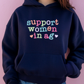 Support Women In AG Hearts– Hoodie