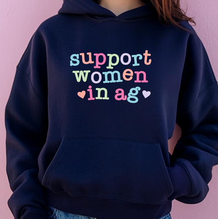 Support Women In AG Hearts– Hoodie
