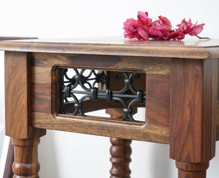 Sweden Solid Wood Side Table - Furniselan - Teak-Finish