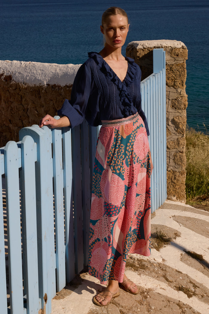 Swing Skirt- Nautilus Navy