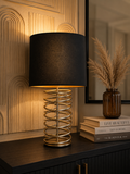 Liman Home Decor - Liman Online Tafellamp Metaal Zilver - Zwart
