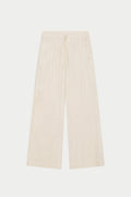 TEXTURED WOVEN TROUSERS - BEIGE