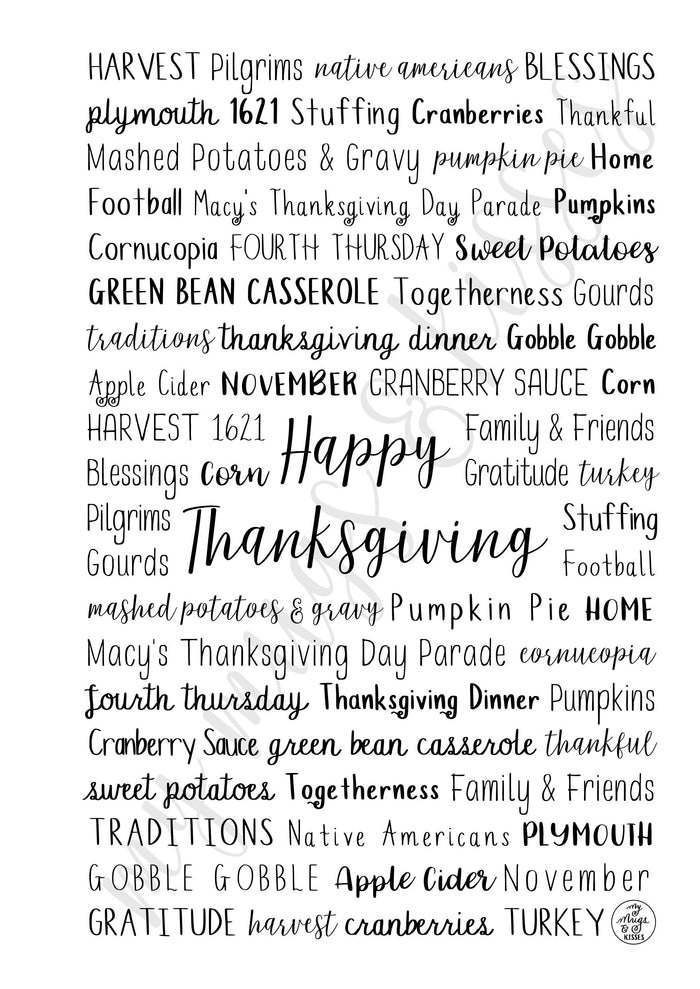 Thanksgiving Spiral Notebook