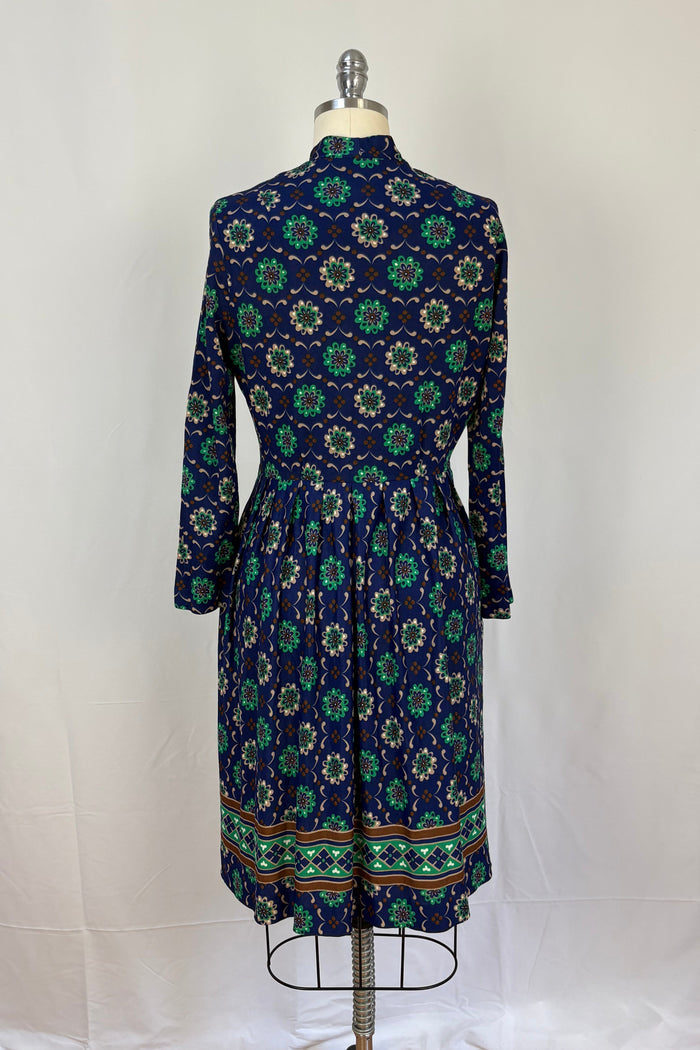 The Stroller navy floral jersey print dress
