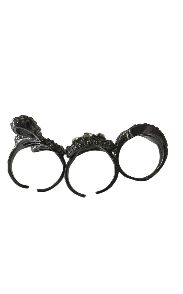 BCBGMAXAZRIA Three Finger Statement Ring - Runway Catalog