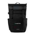 Timbuk2 City Compass Recycled Polyester Tech Flap Pack - Jet Black | Custom Branded | Lemon Print