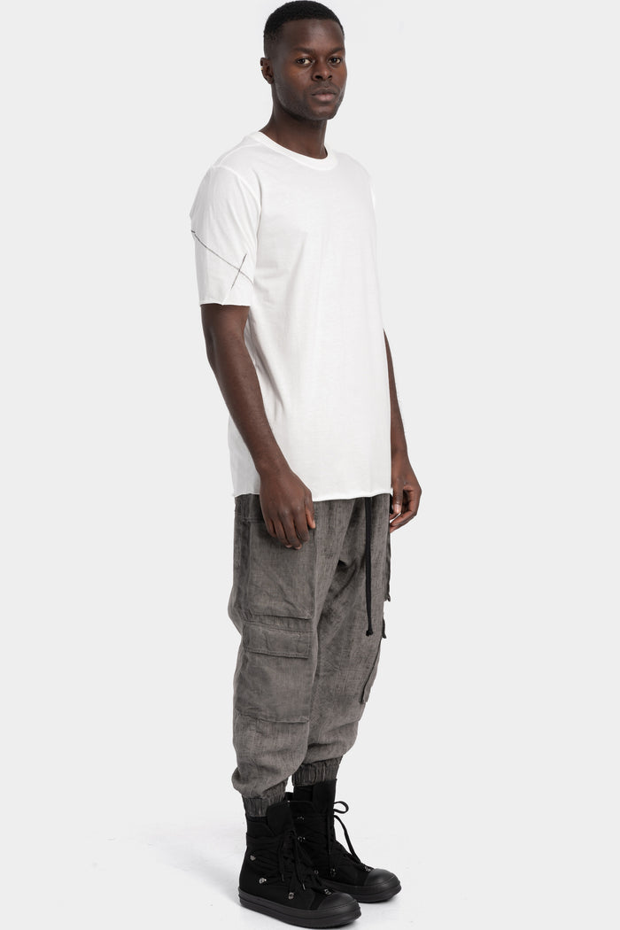 Thom Krom | SS26 - Tonal stitch cotton t-shirt, White MTS934