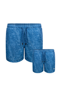 Topo Map Father & Son Swim Trunks