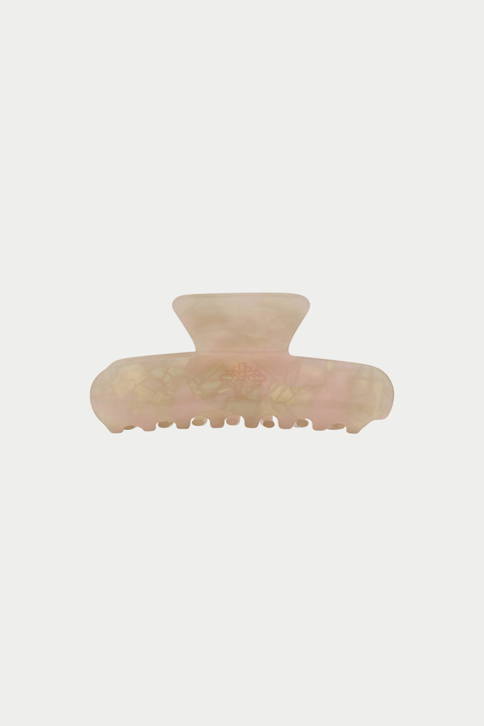 TORTOISESHELL EMBLEM CLAW CLIP - PEARL