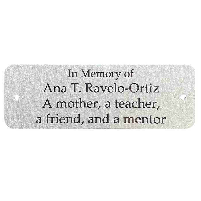 Tribute Plaque