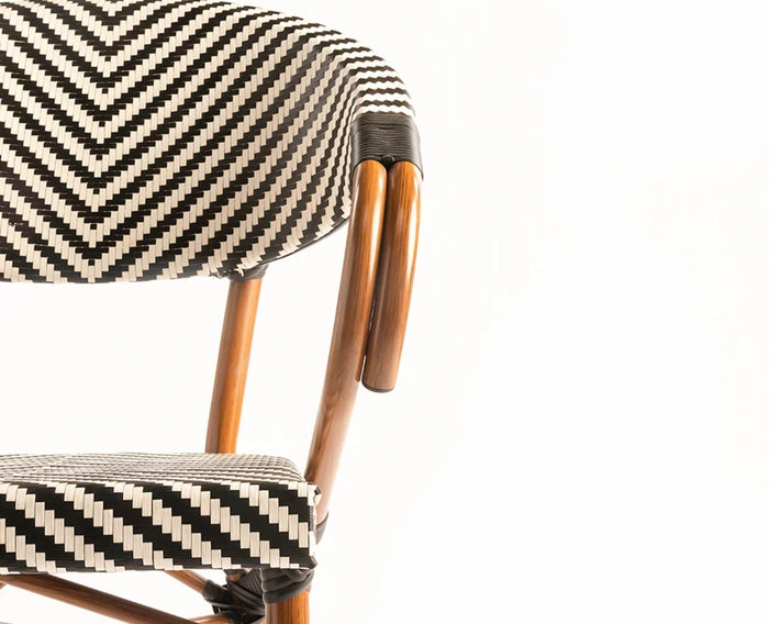 Tropika Curve Seat Outdoor Chair - Dining Chair - Furniselan - Dark-Walnut