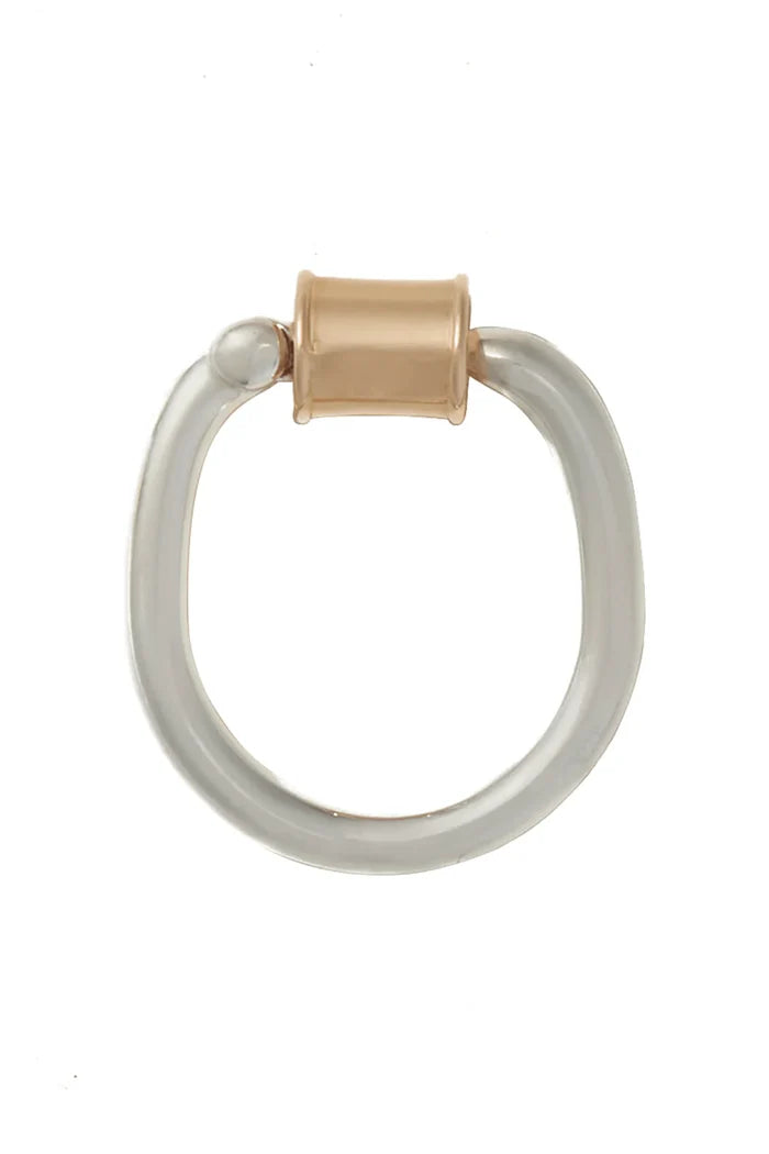 Trundle Lock Ring - Silver & 18K Yellow Gold