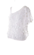 BCBGMAXAZRIA Ulla Asymmetrical Embroidered Top - Runway Catalog