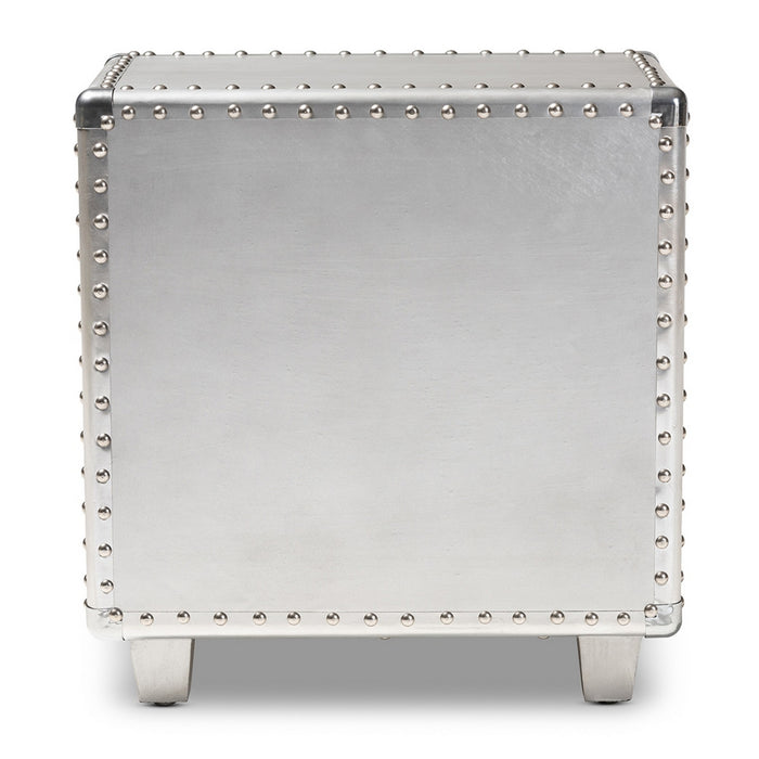 Urban Designs 19-Inch High Industrial Style Metal Nightstand