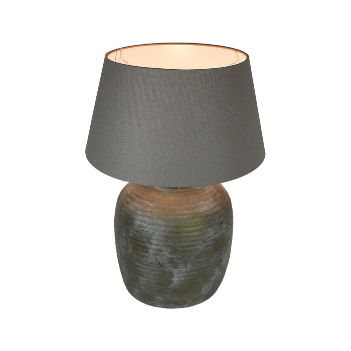 Urban Designs 22-Inch Antique Bronze Gray Wash Ceramic Table Lamp
