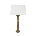 Urban Designs 42-Inch Antique Round Brown Wood Buffet Lamp