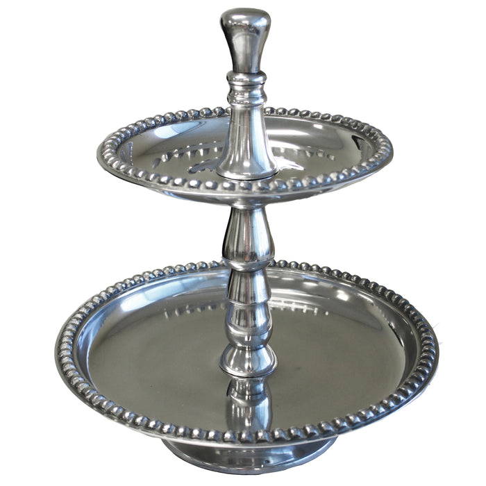 Urban Designs Aluminum 2-Tier Dessert Stand