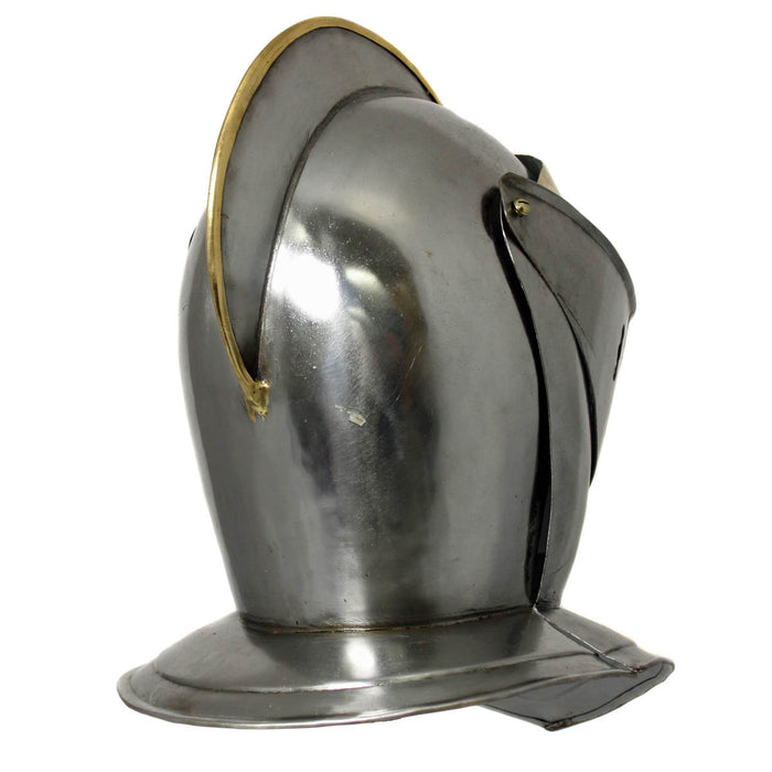 Urban Designs Antique Replica Medieval Early Renaissance Armored Gilded Knight Close Helmet