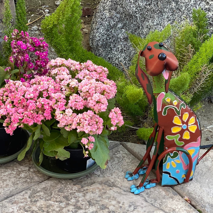 Urban Designs Artisan Dog Metal Sculpture Garden Decor