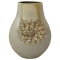 Urban Designs Artisan Handcrafted Ceramic Flower Round Accent Vase