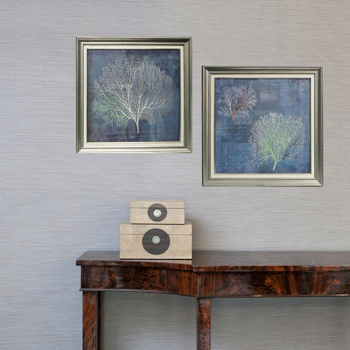 Urban Designs Coastal Collection 25-Inch Corals 2-Piece Square Framed Wall Art