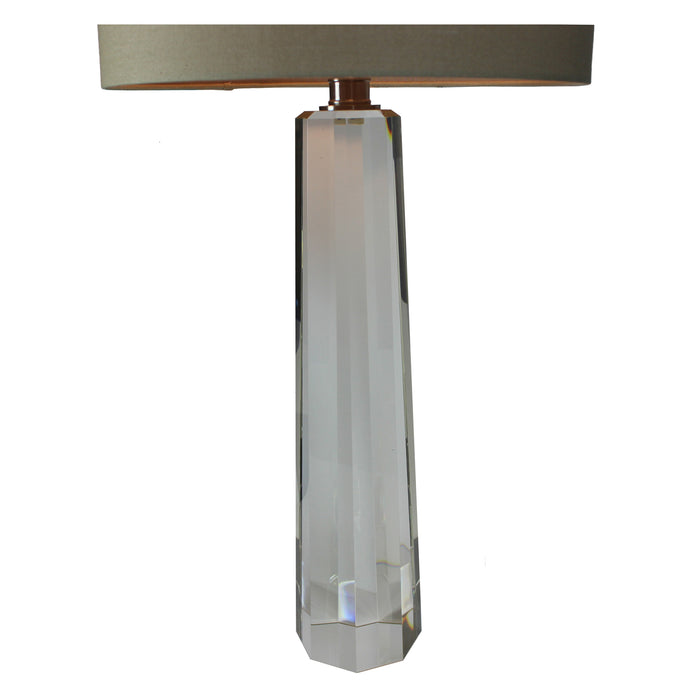 Urban Designs Emma Turquoise & Golden Brown Glazed Ceramic Tabletop Lamp