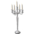 Urban Designs Grandeur 48" 5-Arm Candelabra Tall Floor Candle Holder - Silver