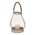 Urban Designs Polished Stainless Steel Contemporary Lantern