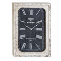 Urban Designs Portobello Antique-Style Weathered Classic Wall Clock - Cracked Beige Frame