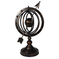 Urban Designs Reflections 17" Armillary Globe Sphere Metal Sculpture