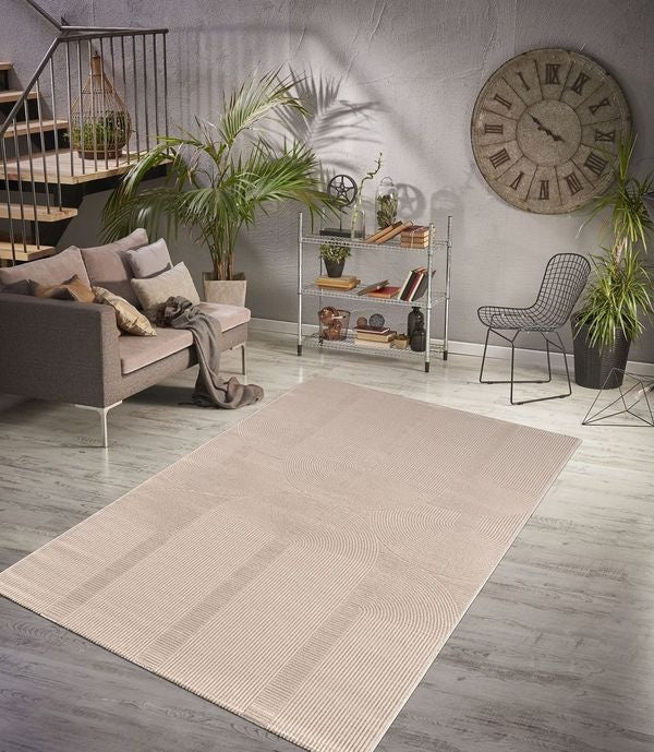 A - Z URGUP 78 HALI BEIGE (fijne) Boogjes - Japandi