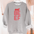 Valentine Eat Beef Line– Crewneck