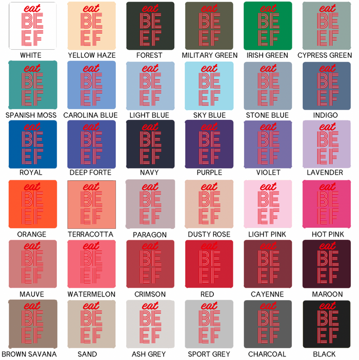 Valentine Eat Beef Line– Crewneck
