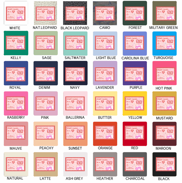VALENTINES POSTCARD – Infant/Toddler/Youth