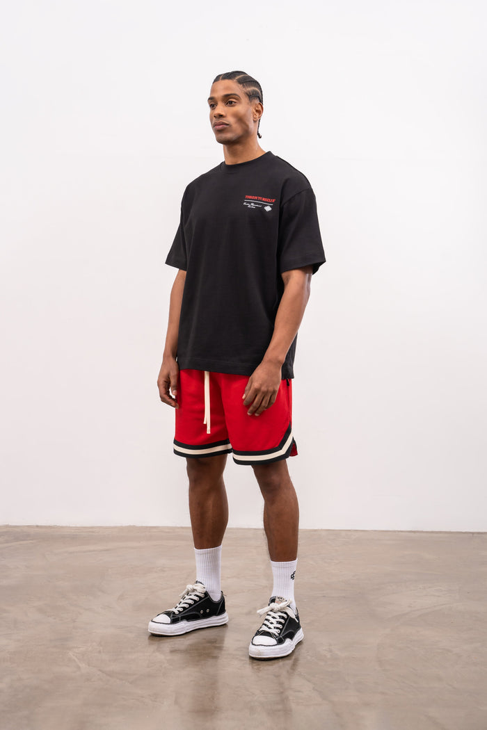 VARSITY MESH SHORT - RED